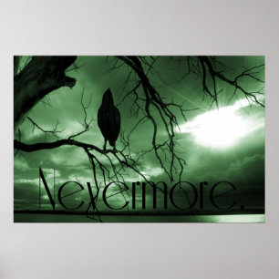 Póster El Raven - Árbol de vigas de sol de Nevermore - Ve