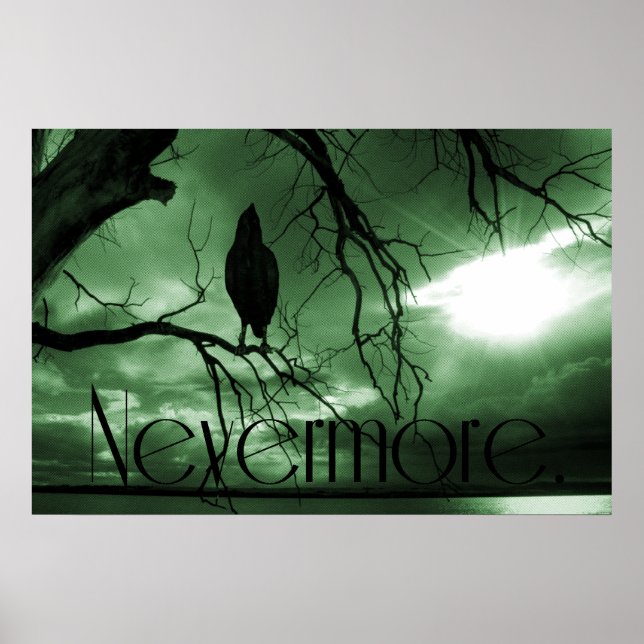 Póster El Raven - Árbol de vigas de sol de Nevermore - Ve (Frente)