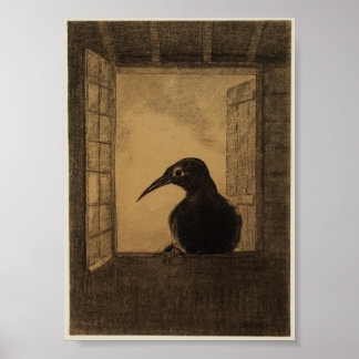 Póster El Raven (Redon 1882)