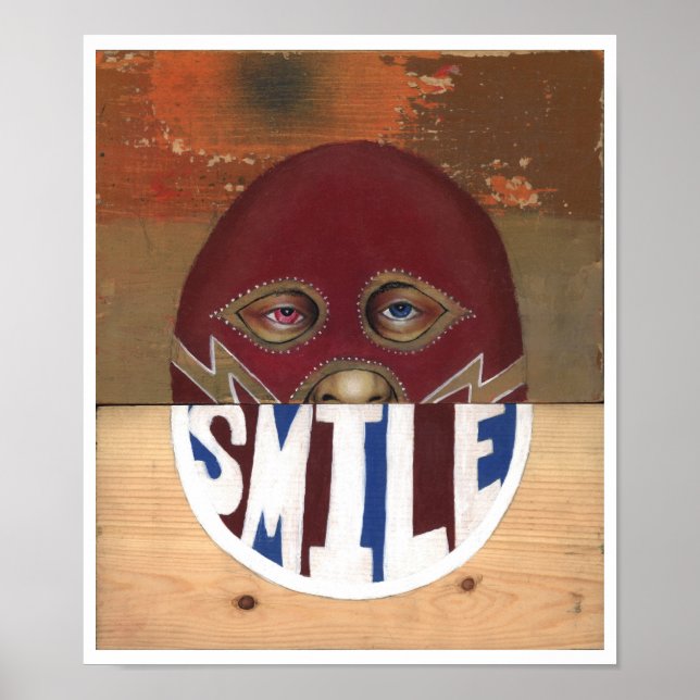 Póster el rayo golpea una sonrisa (Frente)