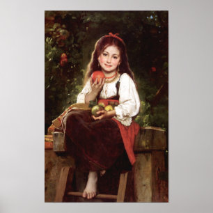 Póster El recolector de manzanas Léon Bazile Perrault 187