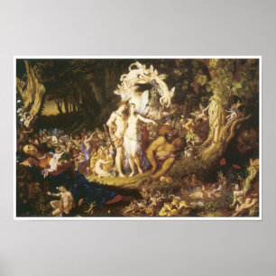 Póster El Reconciliatin de Oberon y del Titania, 1847