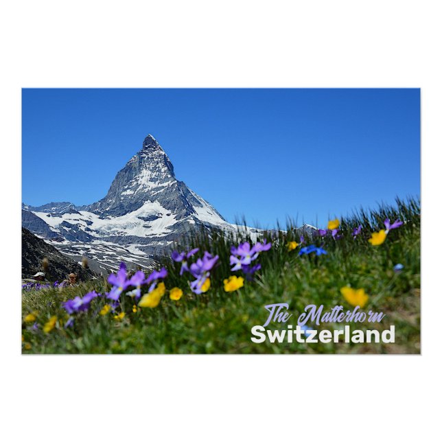 Póster El recuerdo de viaje de Matterhorn Switzer (Anverso)