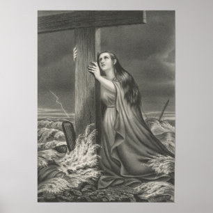 Póster El refugio cristiano - Rock of Eges - 1868
