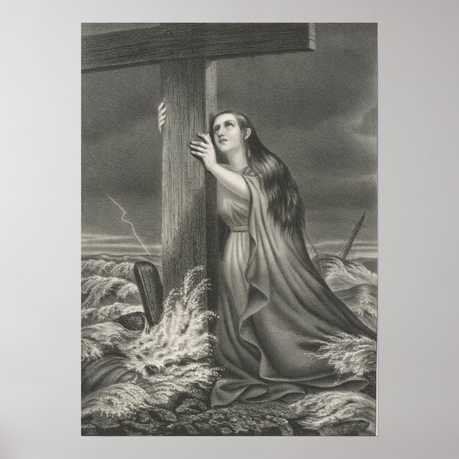 Póster El refugio cristiano - Rock of Eges - 1868 (Frente)