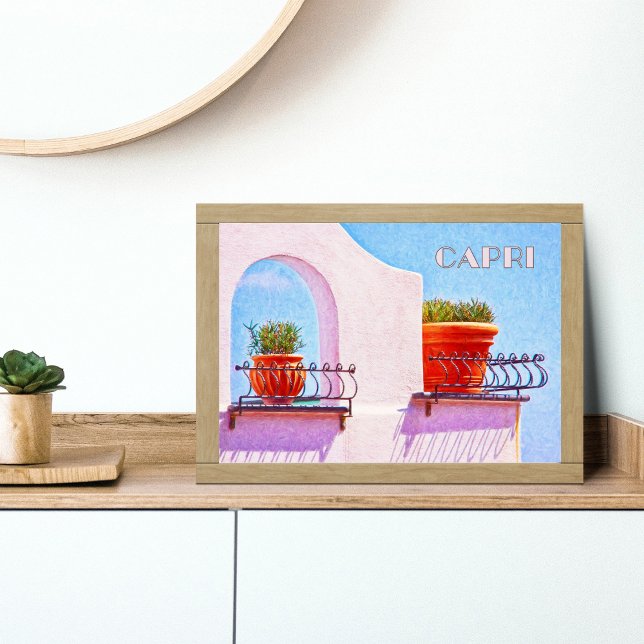Póster El refugio de terracota de Capri: pared adornada I (Subido por el creador)