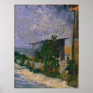 Póster El refugio Vincent van Gogh en Montmartre