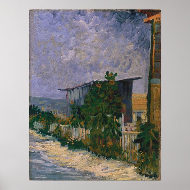 Póster El refugio Vincent van Gogh en Montmartre (Frente)