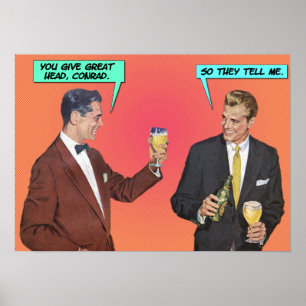 Póster El regalo de Conrad [poster gay gracioso]