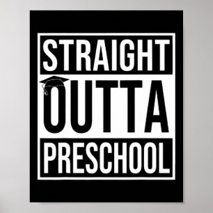 Póster El regalo de graduación preescolar del último día 