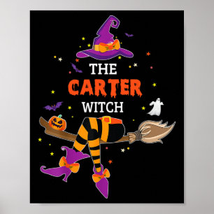 Póster El regalo de Halloween de la bruja de Carter