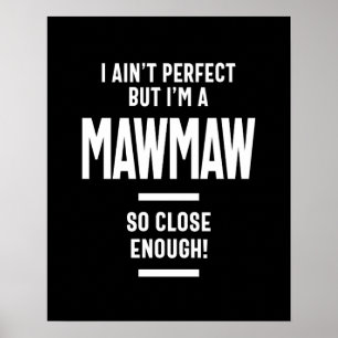 Póster El regalo de la abuela mawmaw perfecta para las mu