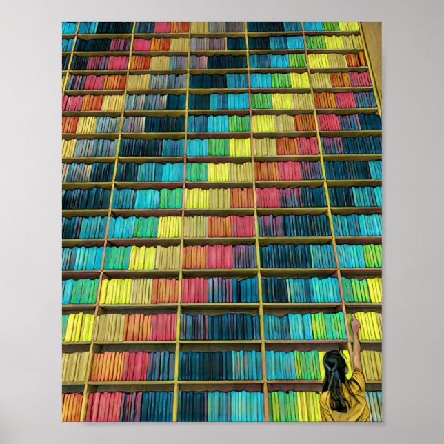 Póster El regalo de los amantes de la biblioteca (Frente)