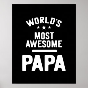 Póster El regalo de papá padre más asombroso del mundo