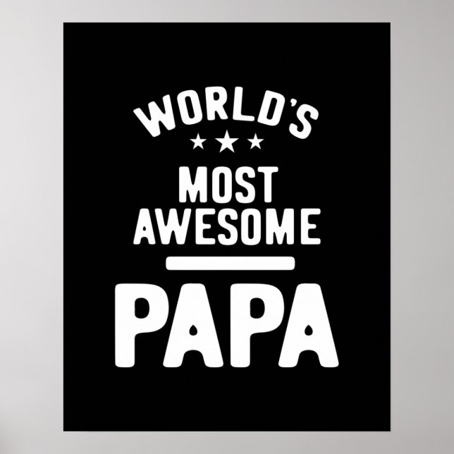 Póster El regalo de papá padre más asombroso del mundo (Frente)