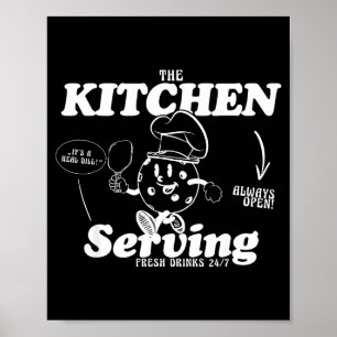 Póster El regalo de pickleball de cocina para jugador de 
