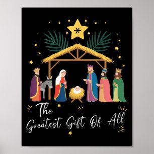 Póster El Regalo Más Grande Para Todo Nacimiento De Navid