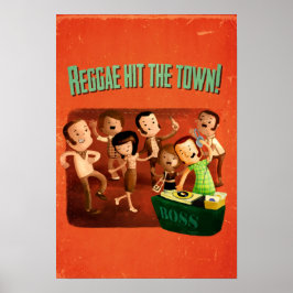 Póster ¡El reggae golpeó la ciudad!