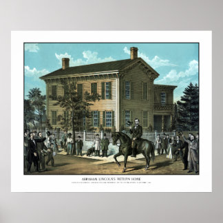 Póster El regreso a casa de Abraham Lincoln
