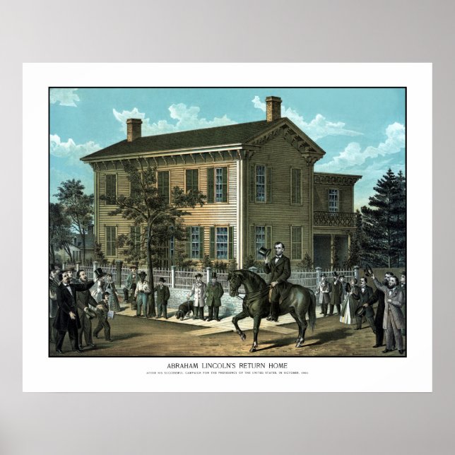 Póster El regreso a casa de Abraham Lincoln (Frente)