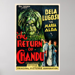 Póster El regreso de Chandu 1934: Vieja película de terro