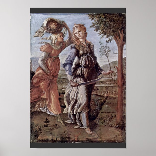 Póster El Regreso De Judith A Bethulia Por Botticelli (Frente)