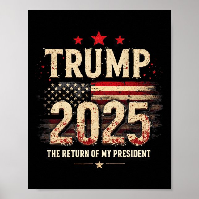 Póster El Regreso De Mi Presidente Trump 2025 (Frente)