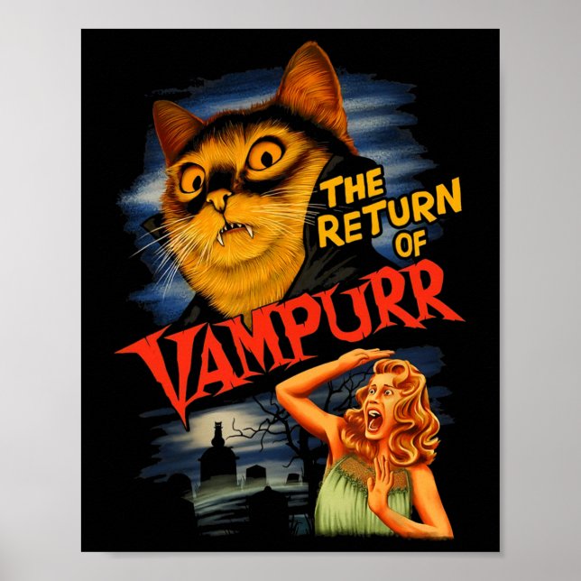 Póster El Regreso Del Gato Funny De Vampurr (Frente)
