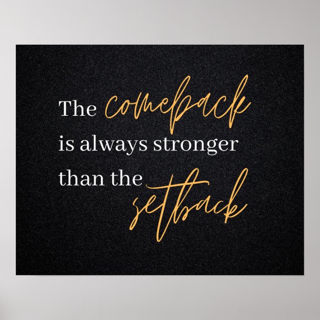 Póster El regreso es más fuerte que el revés (Frente)