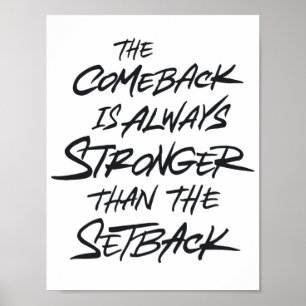 Póster El regreso es siempre más fuerte que el revés
