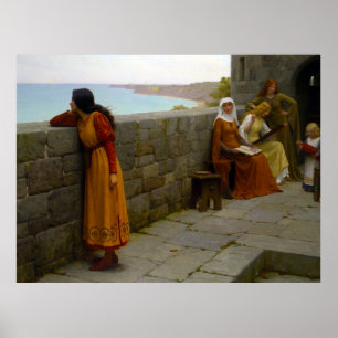 Póster El rehén, c. 1912 por Edmund Blair Leighton