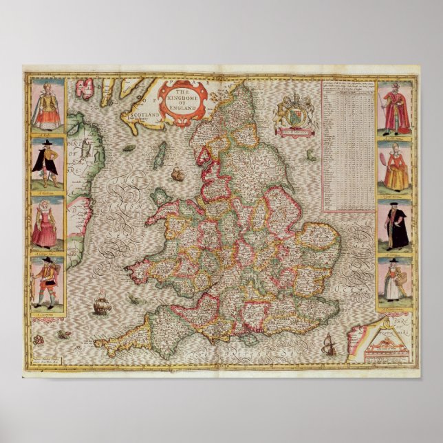 Póster El Reino de Inglaterra, grabado por Jodocuments (Frente)