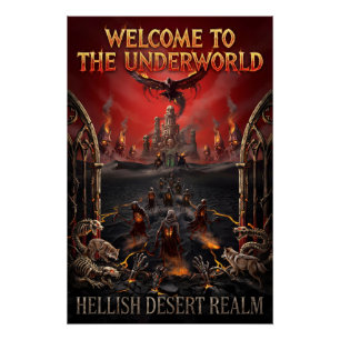 Póster el Reino del Desierto Infernal Gótico de Ultratumb