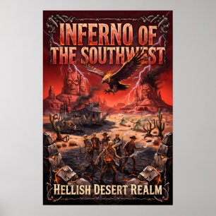 Póster El Reino del Infierno del Desierto del Suroeste Oc