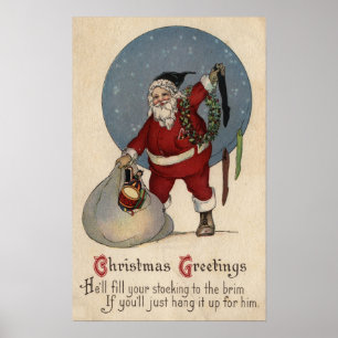 Póster El relleno de Santa se alzaba al borde