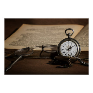 Póster El reloj de antigüedades y los anteojos del abuelo