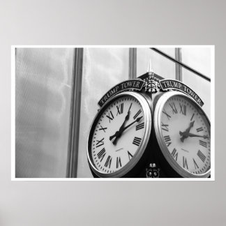 Póster El reloj de la torre Trump - Nueva York