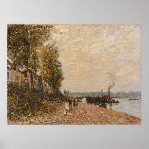 Póster El remolcador, el Loing at Saint-Mammès (1883)