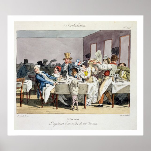 Póster El restaurante para 100 comensales: las 5 en punto (Frente)