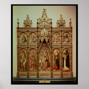 Póster El retablo Demidoff, 1476