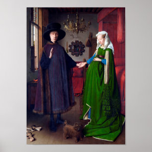 Póster El retrato de Arnolfini, Jan van Eyck
