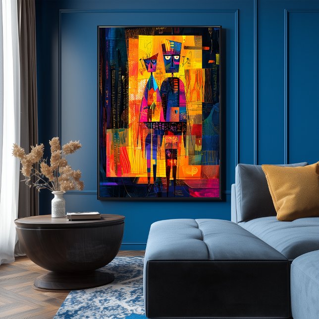 Póster El retrato de Arnolfini reinterpretado en abstract (Subido por el creador)