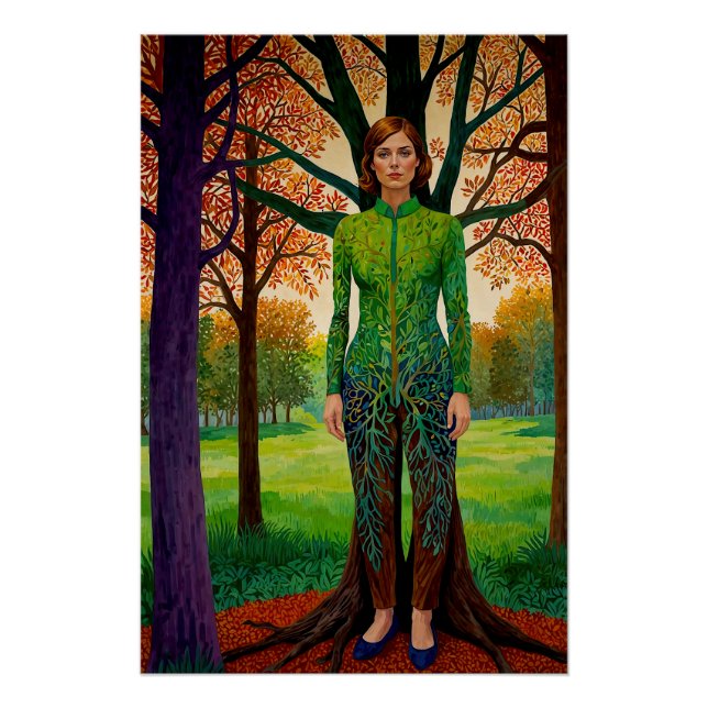 Póster “El retrato de Erdessa” - La Disfraz de Quietud (Anverso)