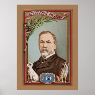 Póster El retrato famoso de Louis Pasteur histórico