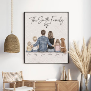 Póster El retrato personalizado de la familia Smith 2027
