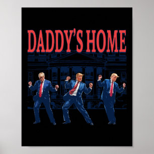 Póster El retro de casa de Trump Dance Daddy