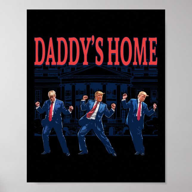 Póster El retro de casa de Trump Dance Daddy (Frente)
