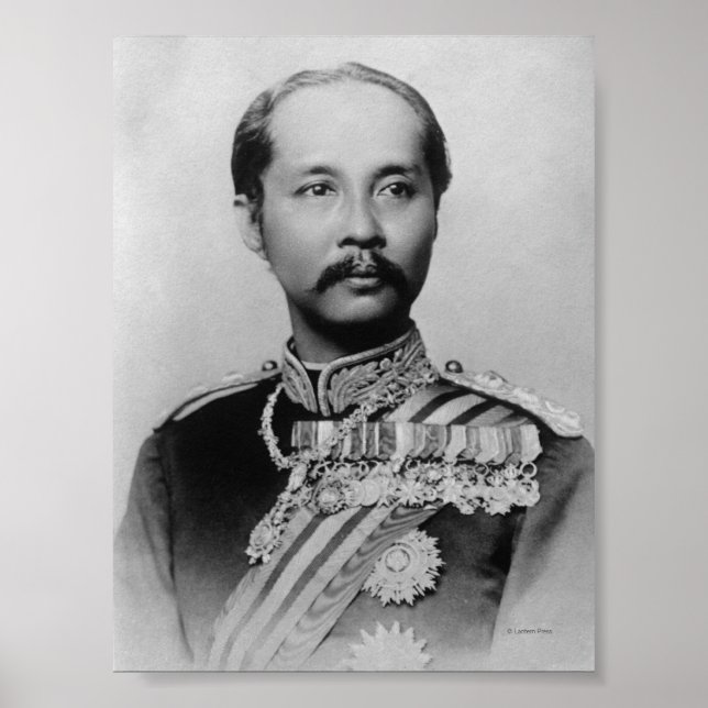 Póster El rey Chulalongkorn Rama V de Tailandia (Frente)