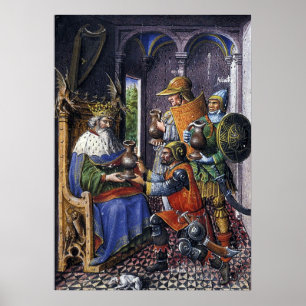Póster El Rey David y los Tres Valientes