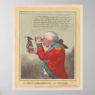 Póster El rey de Brobdingnag y Gulliver (1803)